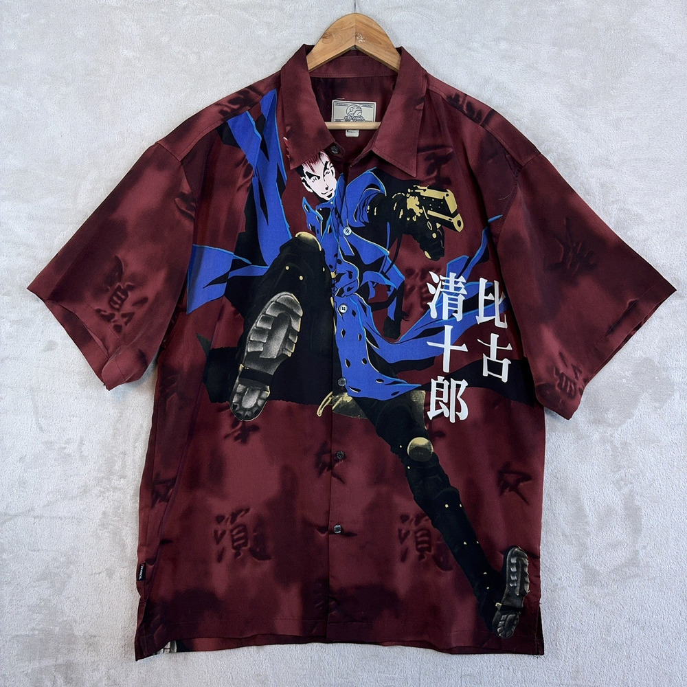 Clench 701 Jeans Vintage 90s Anime Shirt Men's XL Trigun Vash The Stampede Rare
